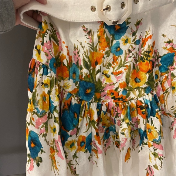 BNWT Zimmermann Estelle Tie Mini Dress Size 1 - Picture 7 of 11